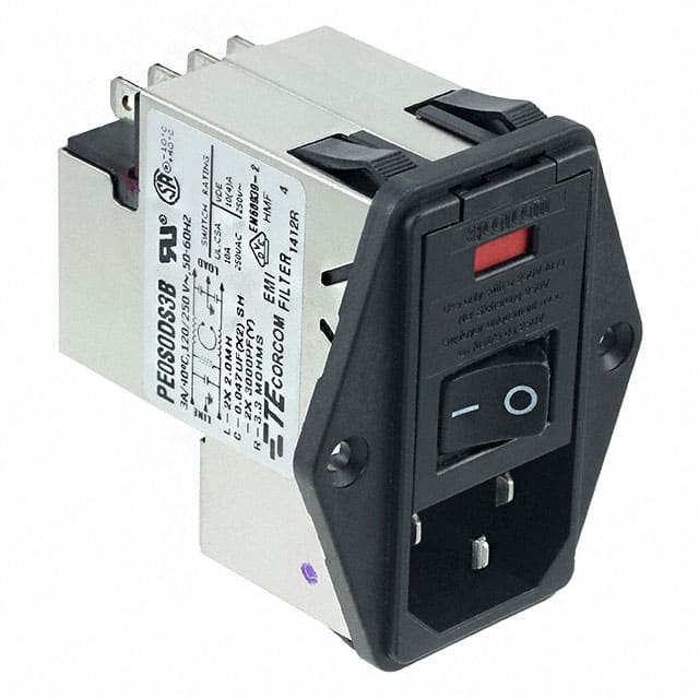 3-6609104-0 TE Connectivity Corcom Filters  Modules d'entrée d'alimentation (PEM)